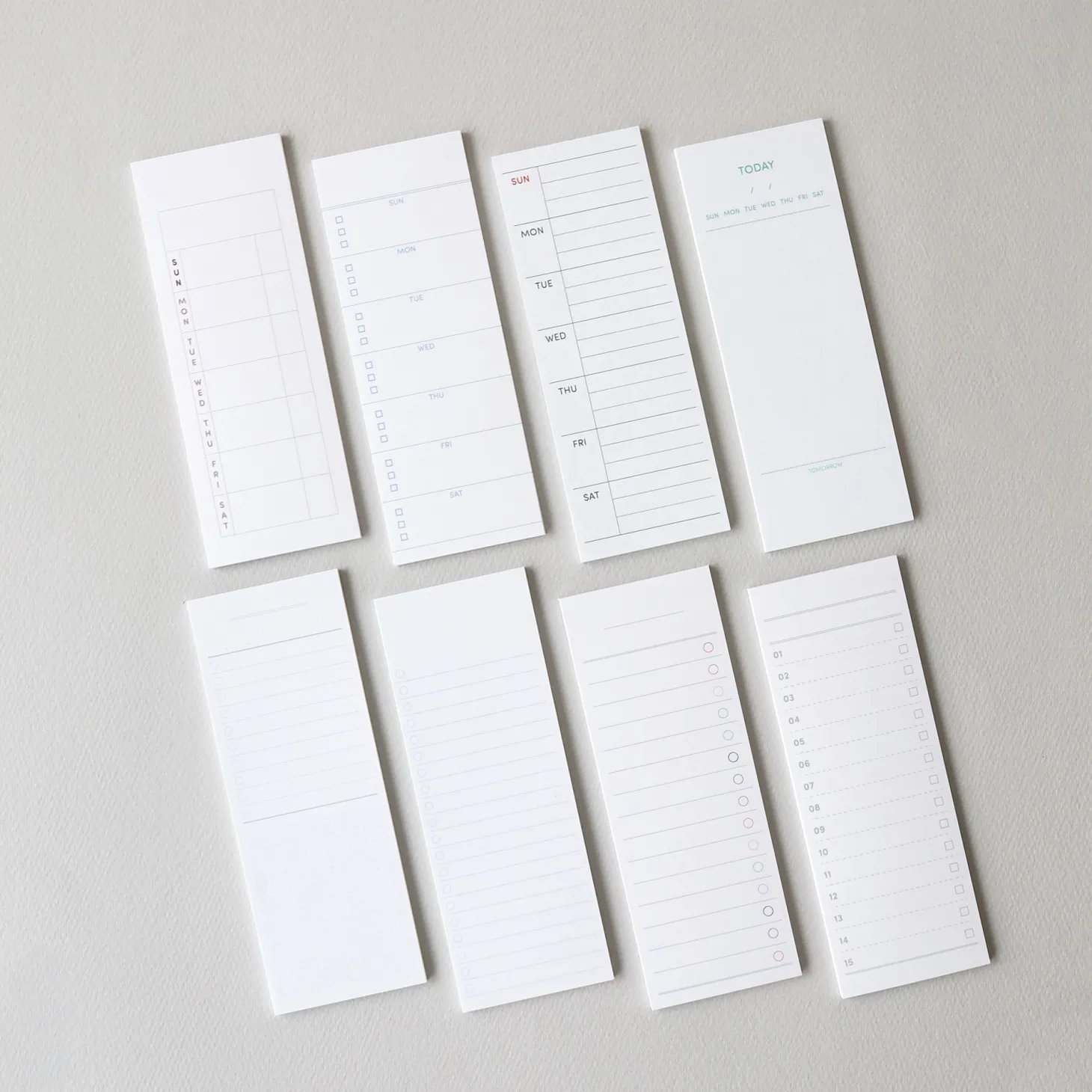 Slim Schedule Sticky Note v1