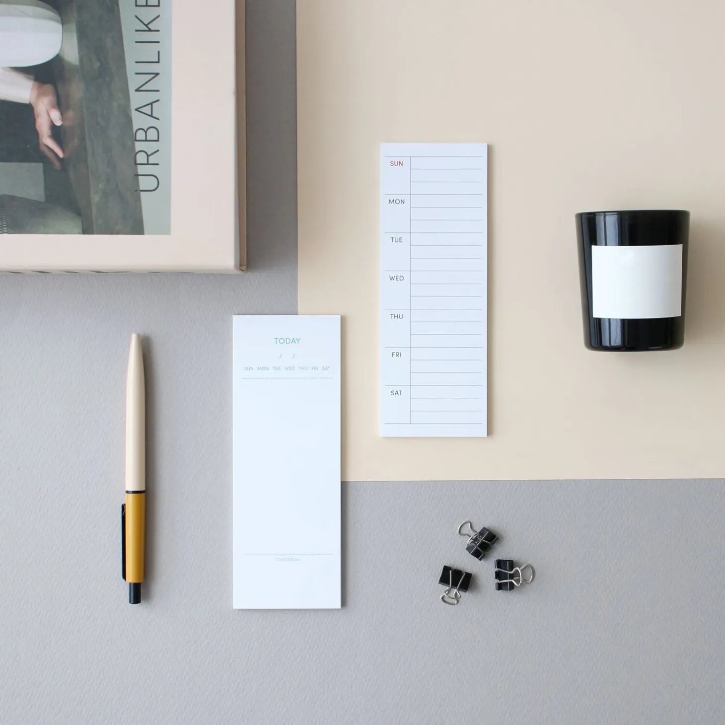 Slim Schedule Sticky Note v1