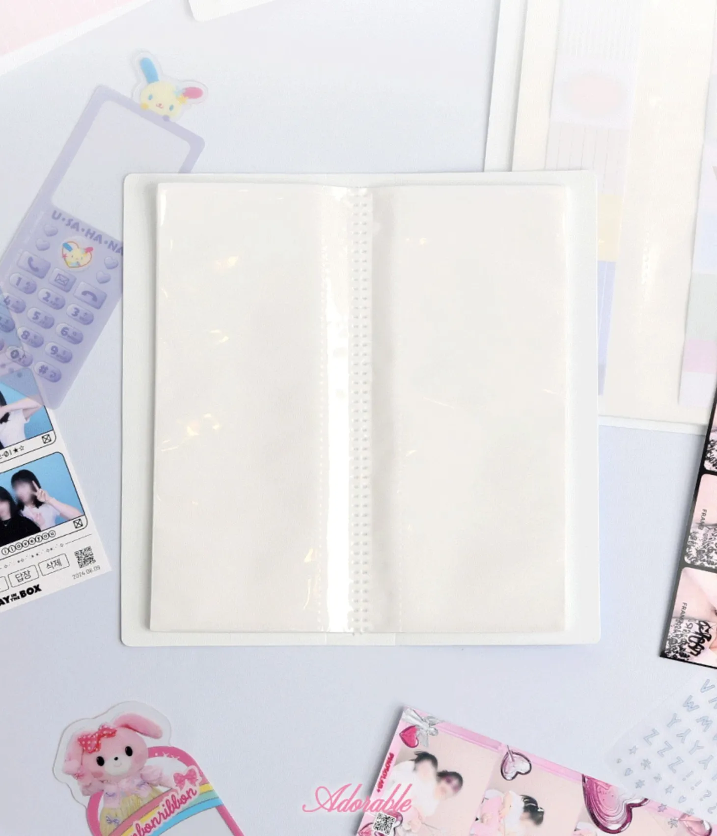 Small Adorable Kiss Cut Tape Binder