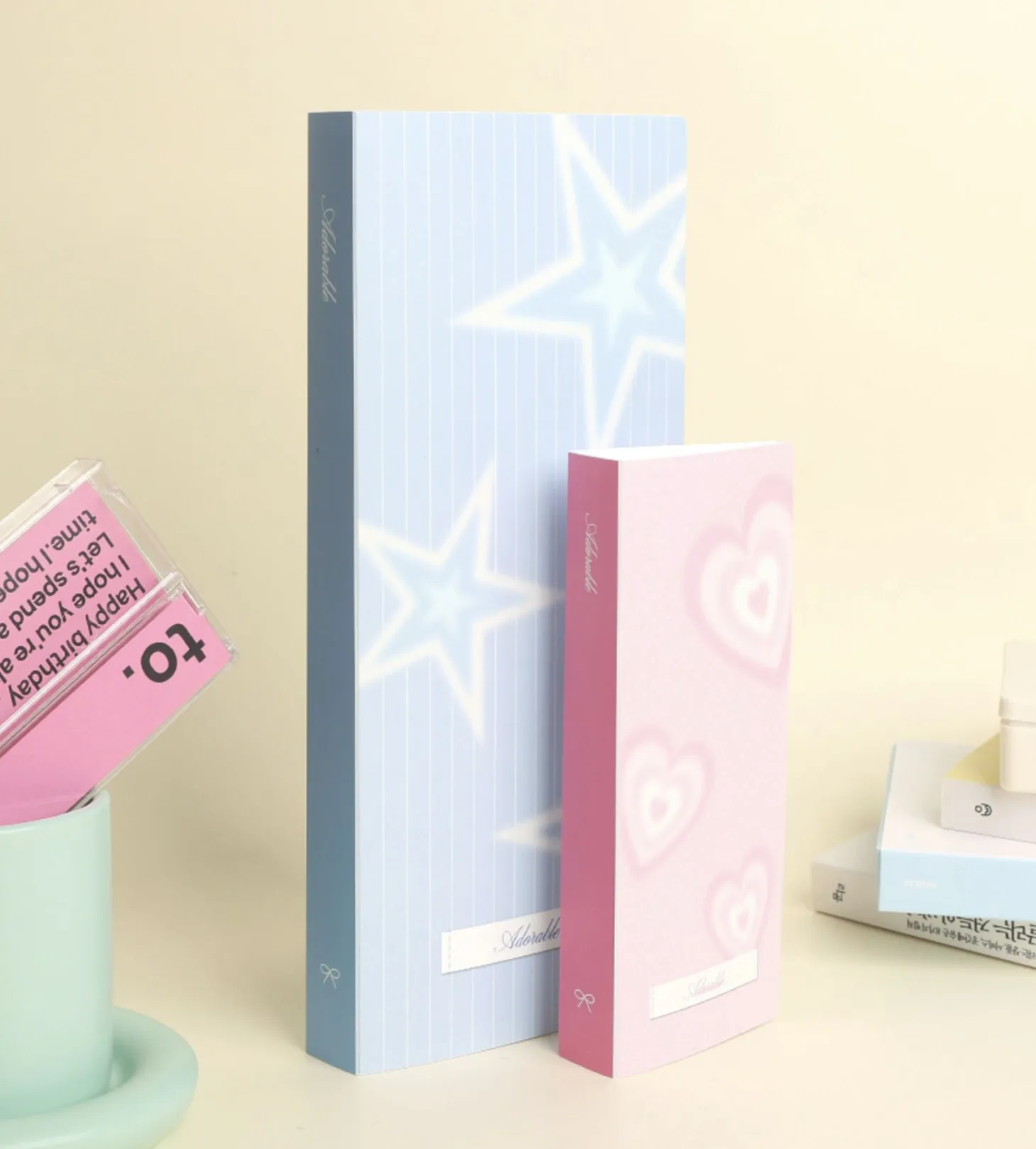 Small Adorable Kiss Cut Tape Binder