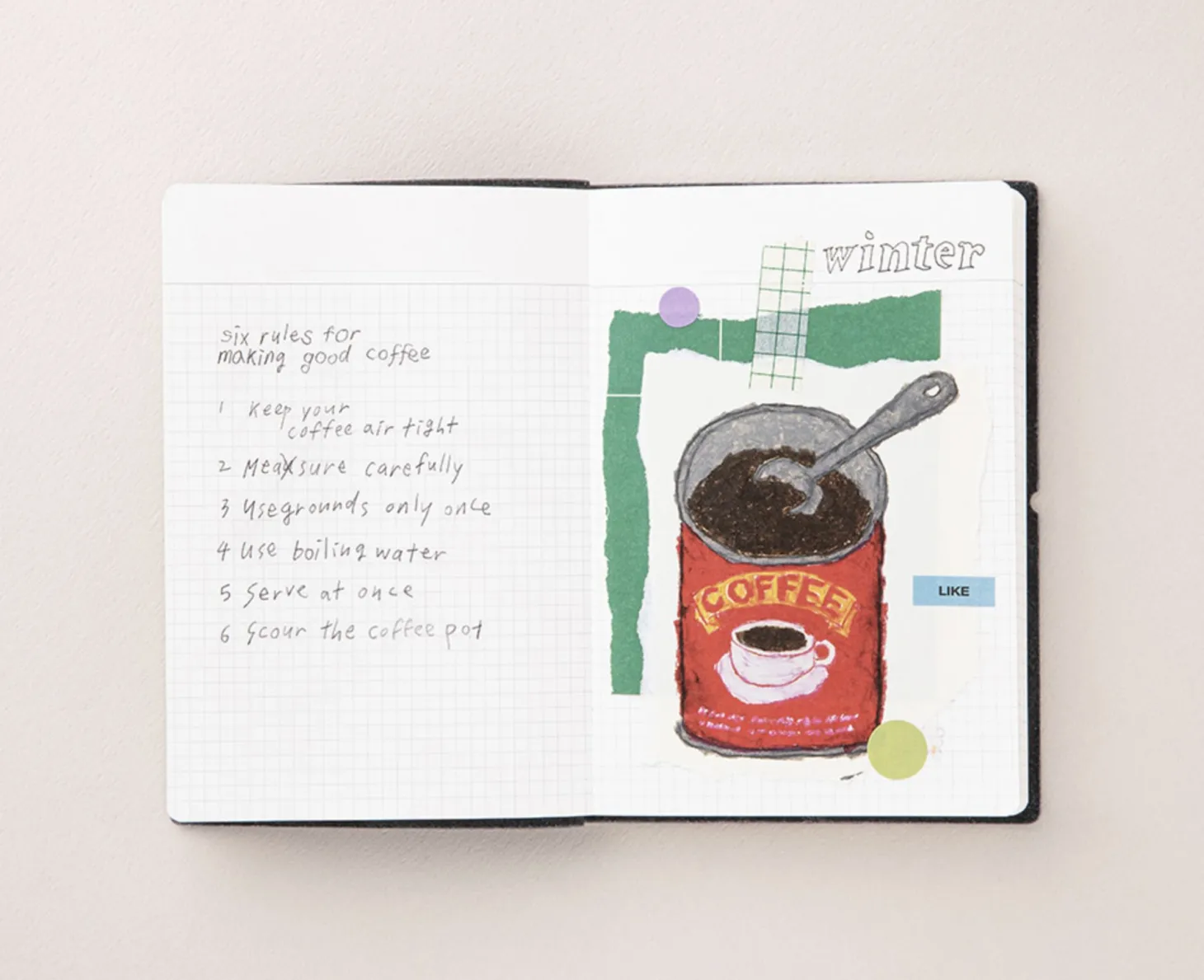 Small Agenda Grid Notebook v4