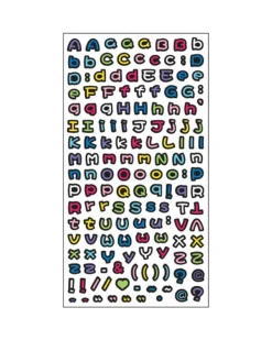 Small Alphabet Deco Sticker