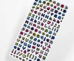 Small Alphabet Deco Sticker
