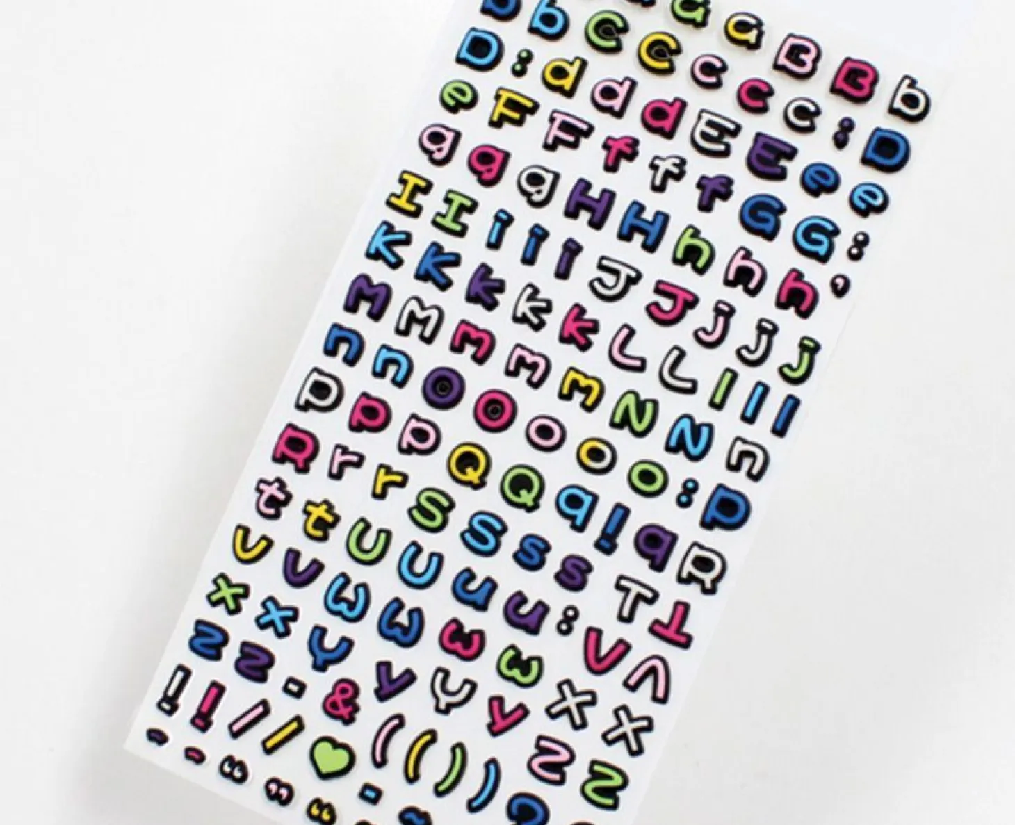 Small Alphabet Deco Sticker
