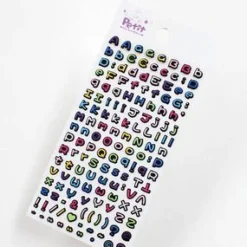 Small Alphabet Deco Sticker