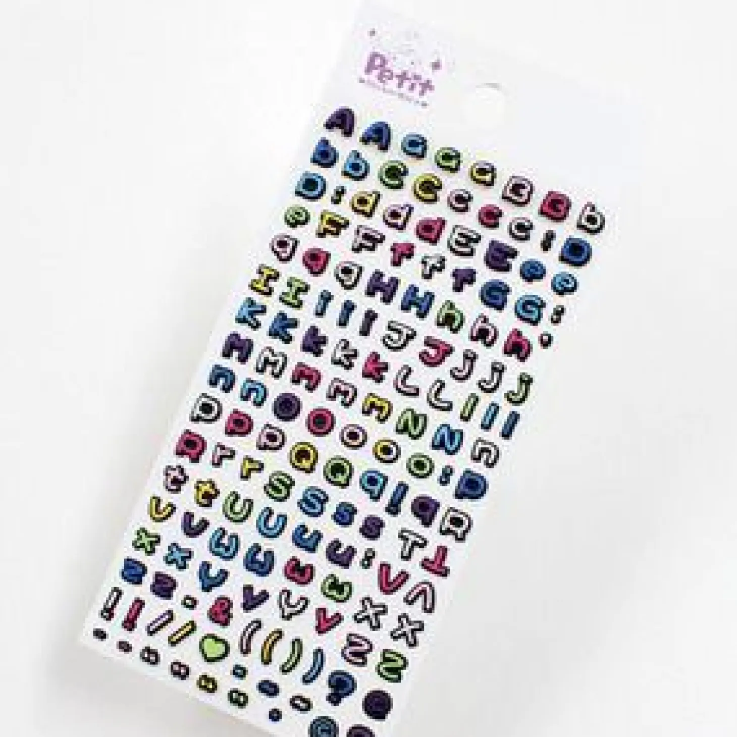 Small Alphabet Deco Sticker