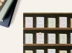 Small Bookshelf Poster & Sticker Set