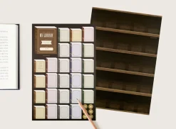Small Bookshelf Poster & Sticker Set