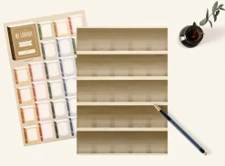 Small Bookshelf Poster & Sticker Set
