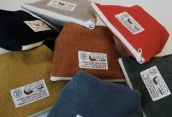Small Corduroy Triangle Pouch