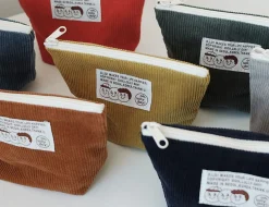 Small Corduroy Triangle Pouch