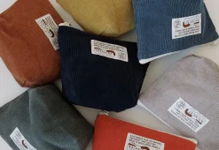 Small Corduroy Triangle Pouch
