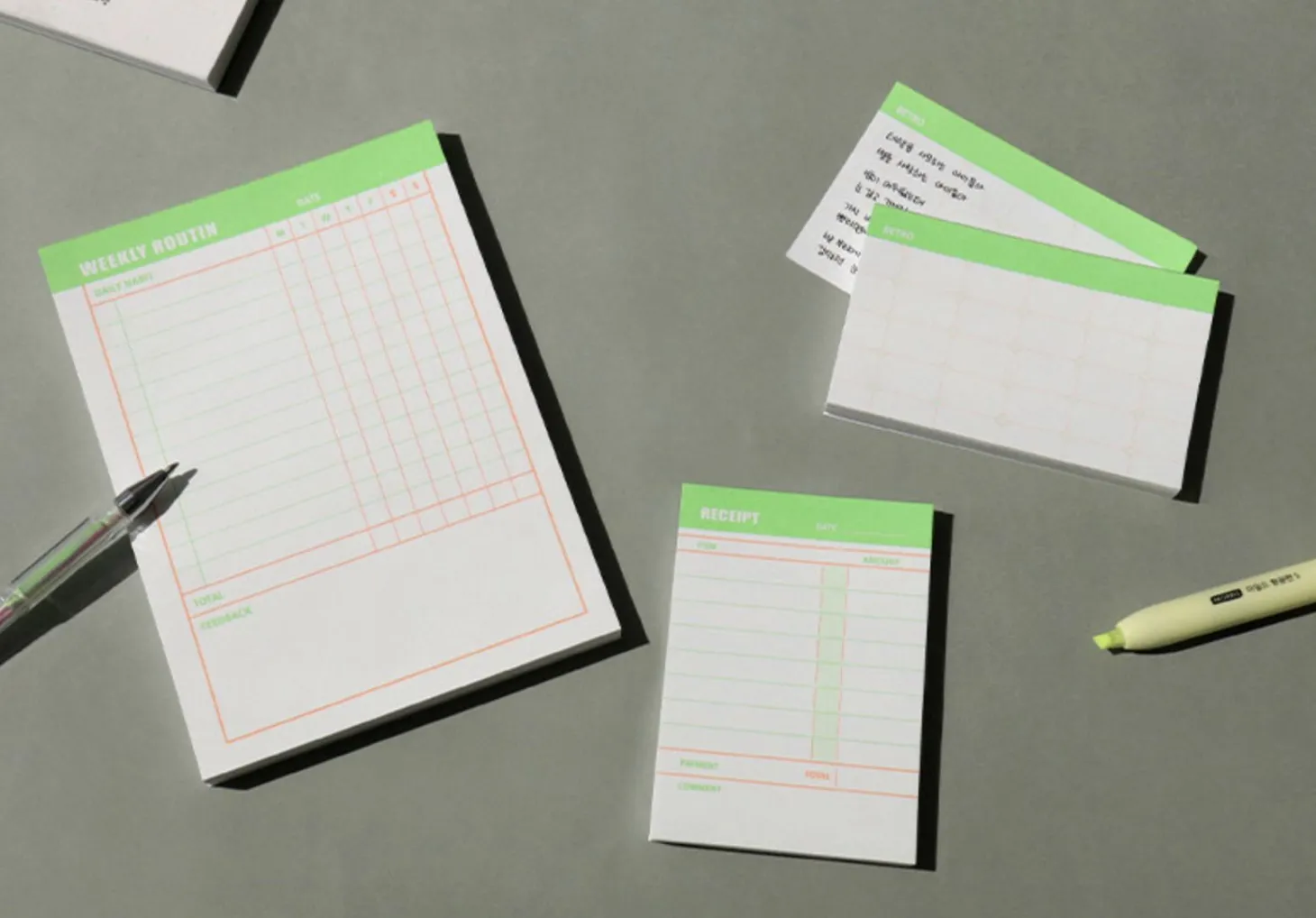Small Highlighter Memo Pad