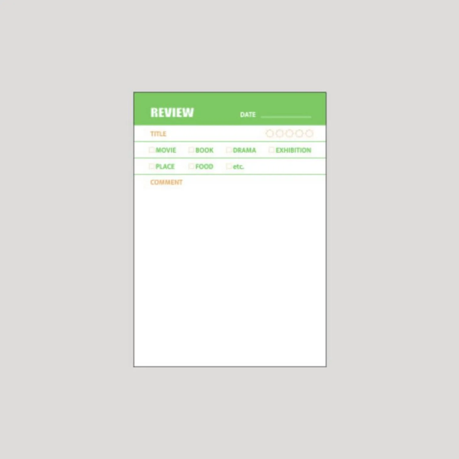 Small Highlighter Memo Pad