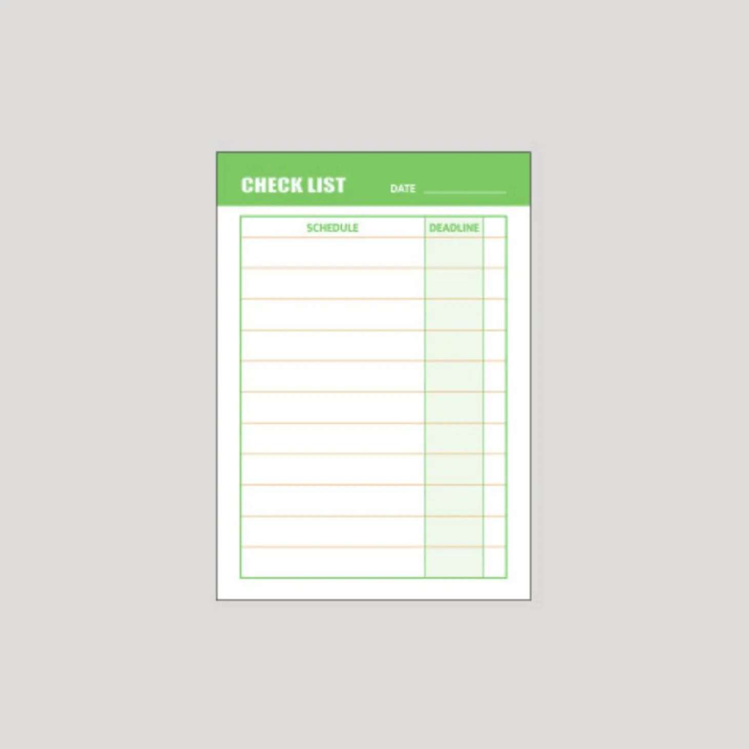 Small Highlighter Memo Pad
