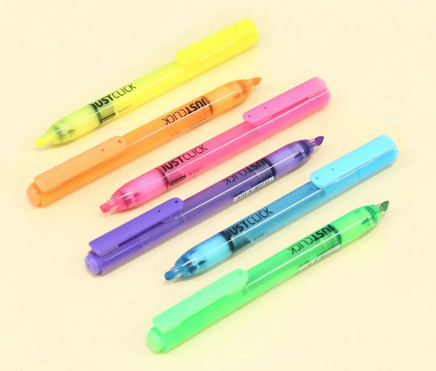 Small Just Click Retractable Highlighter