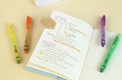 Small Just Click Retractable Highlighter Set
