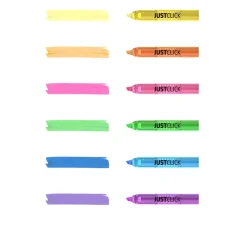 Small Just Click Retractable Highlighter Set