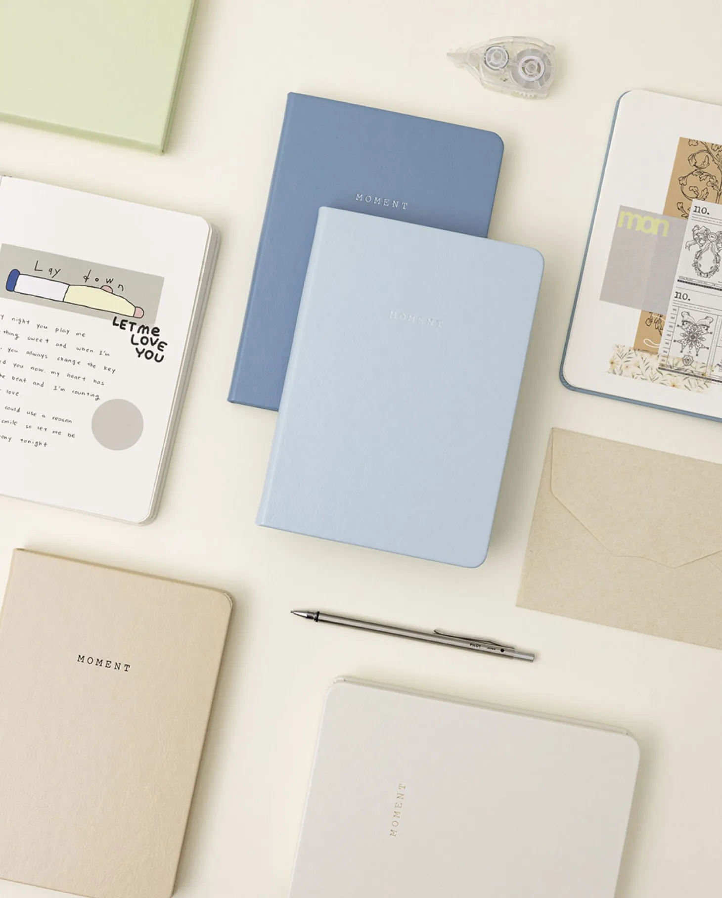 Small Moment Hardcover Plain Notebook