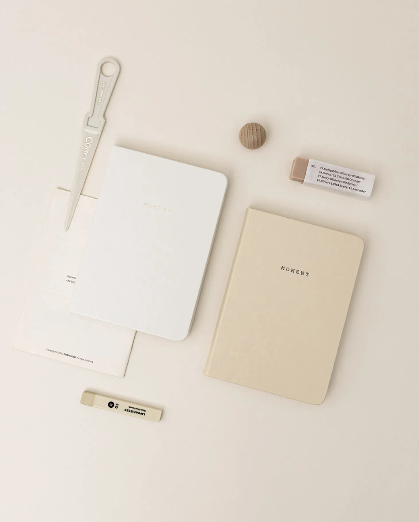 Small Moment Hardcover Plain Notebook