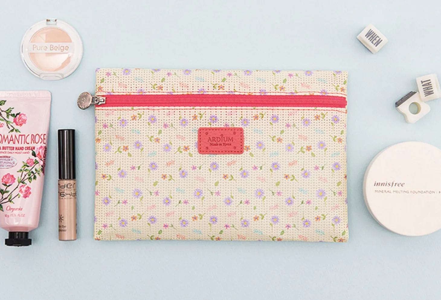 Small Summer Mesh Flat Pouch