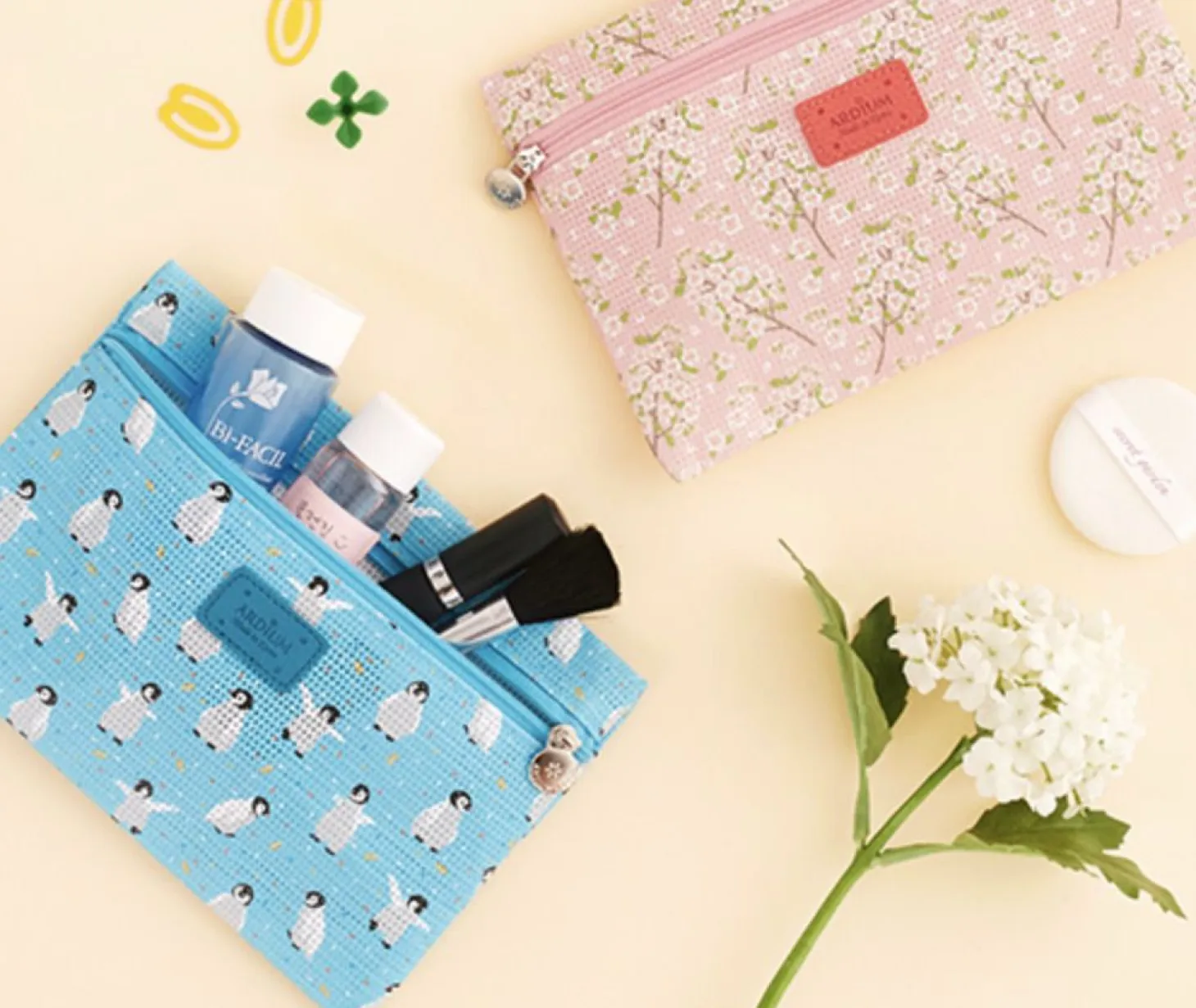 Small Summer Mesh Flat Pouch