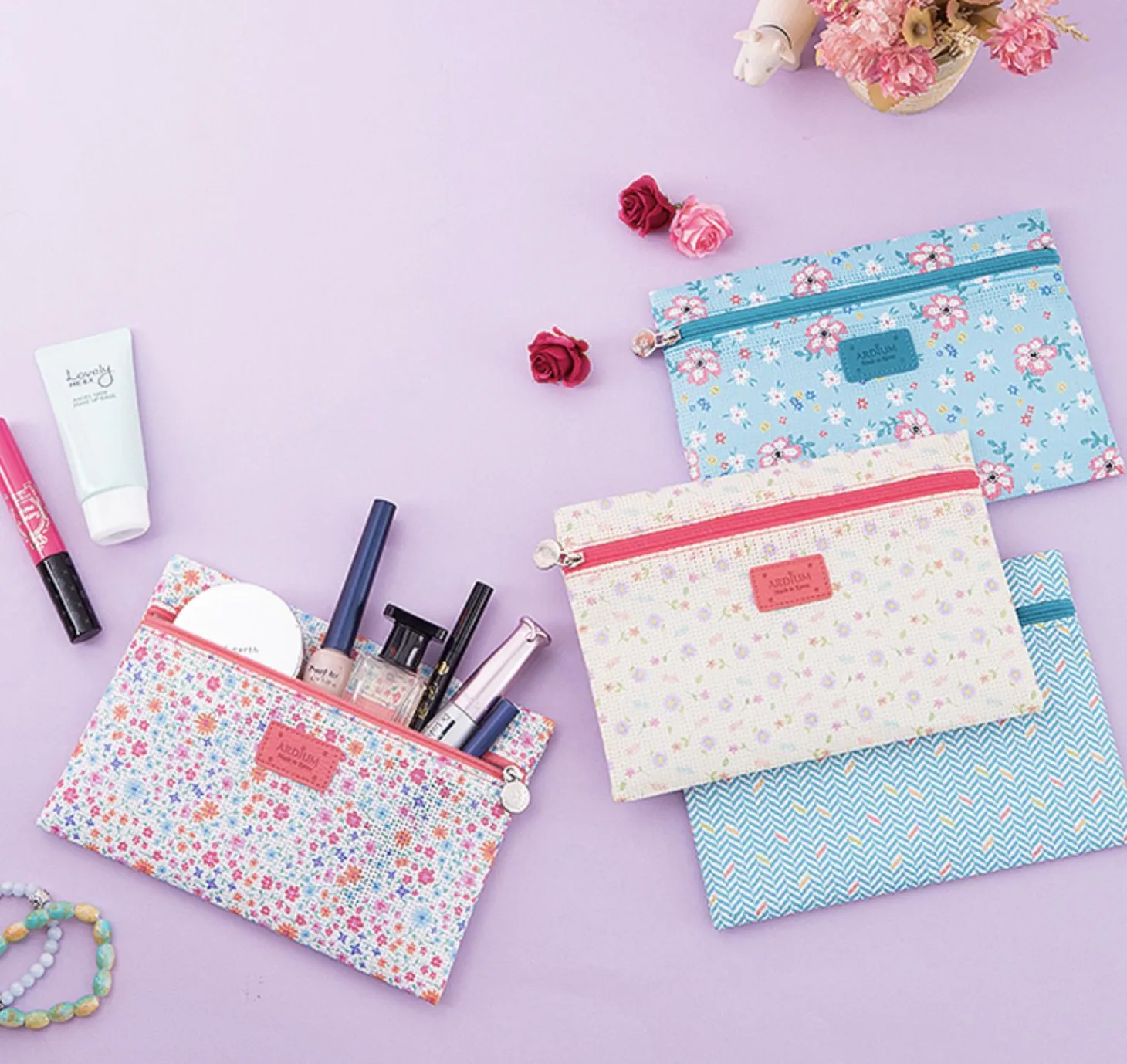 Small Summer Mesh Flat Pouch