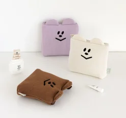 Smile Bear Cushion Pad Pouch