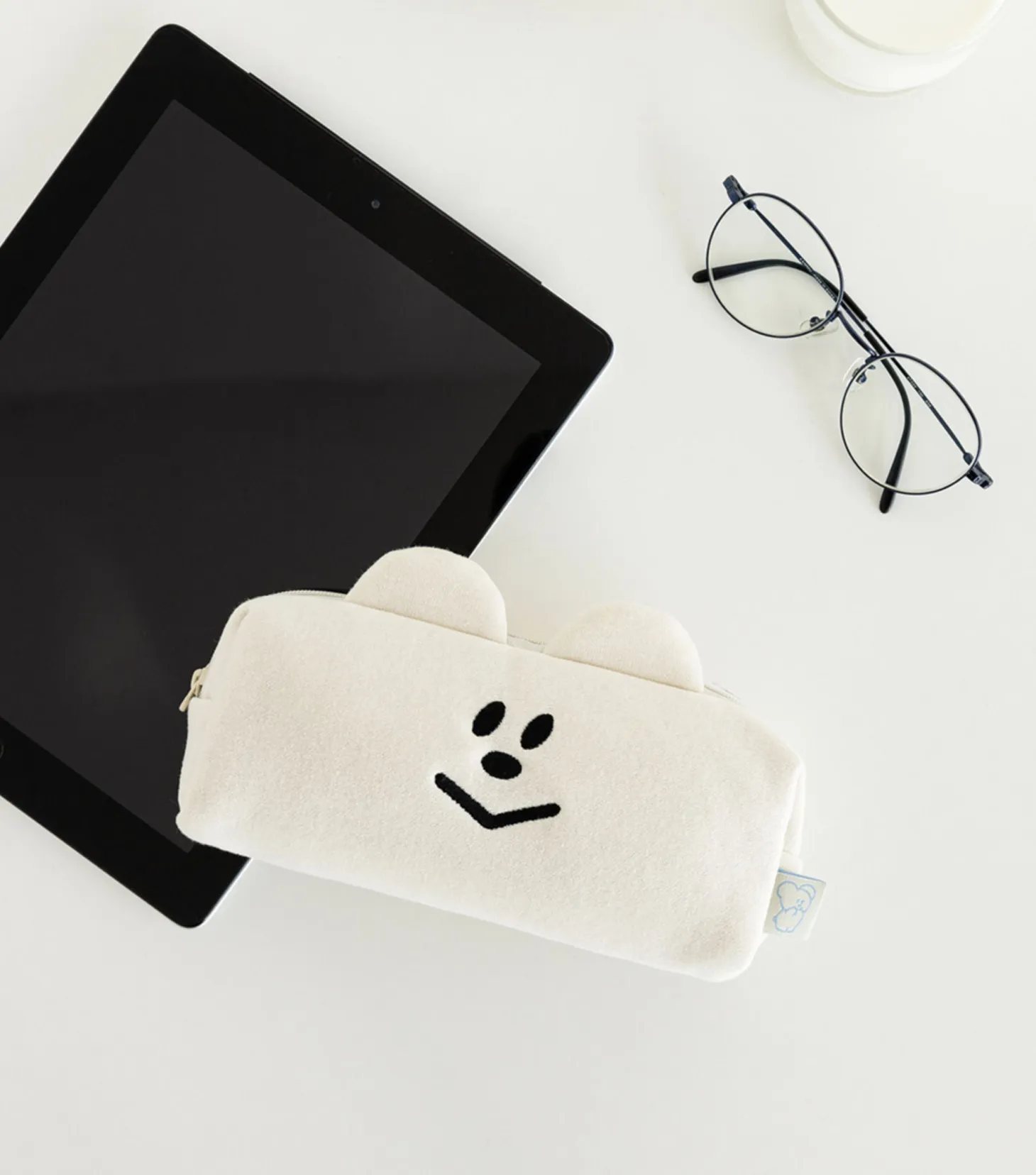 Smile Bear Cushion Pencil Pouch