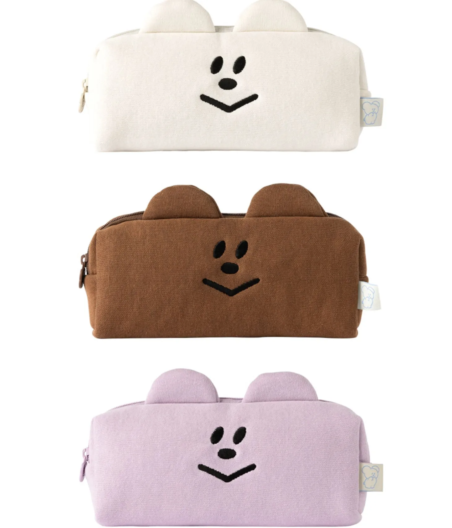 Smile Bear Cushion Pencil Pouch