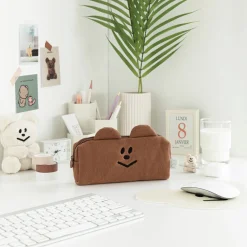 Smile Bear Cushion Pencil Pouch