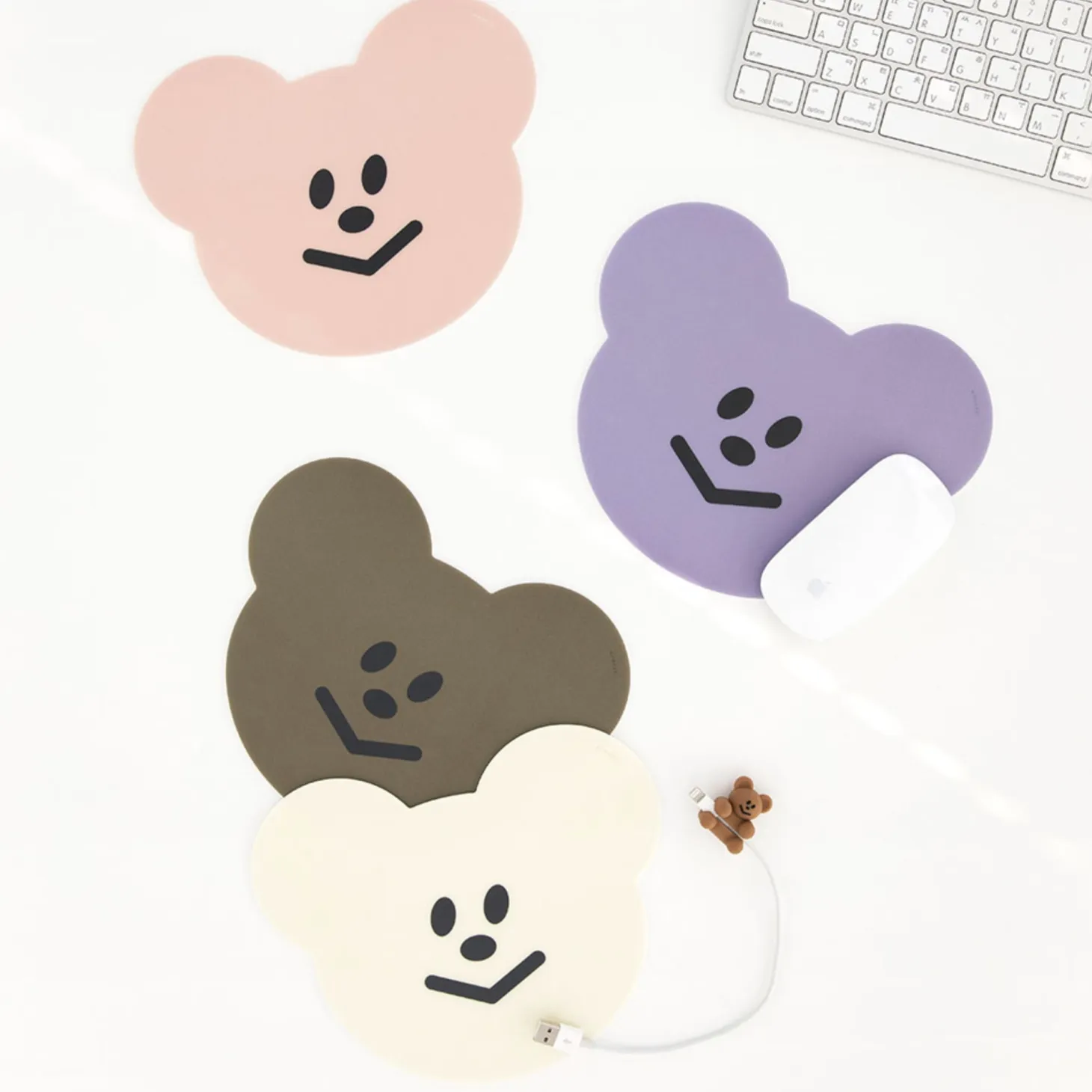 Smile Bear Mouse Pad