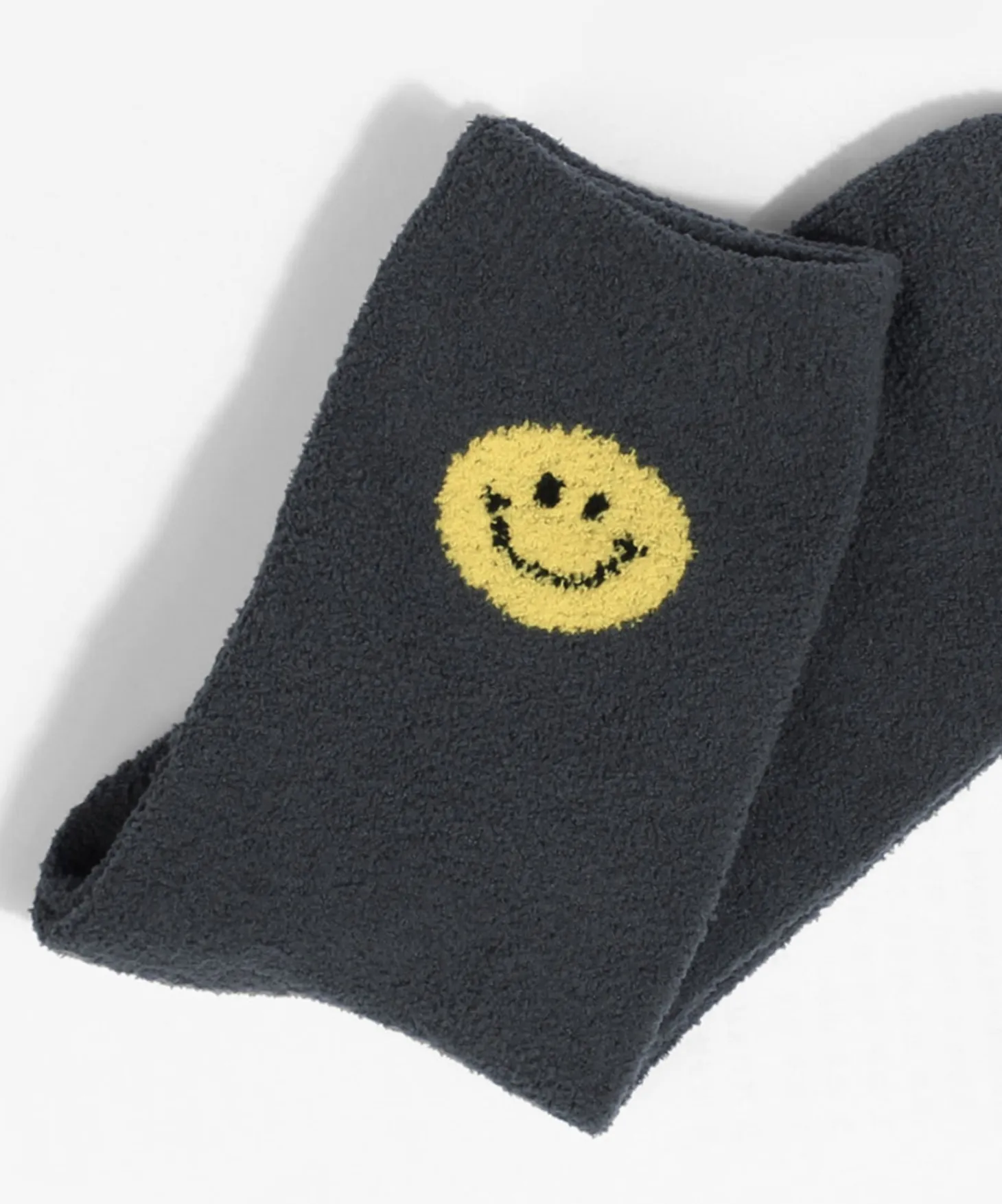 Smile Fluffy Micro Crew Women Socks