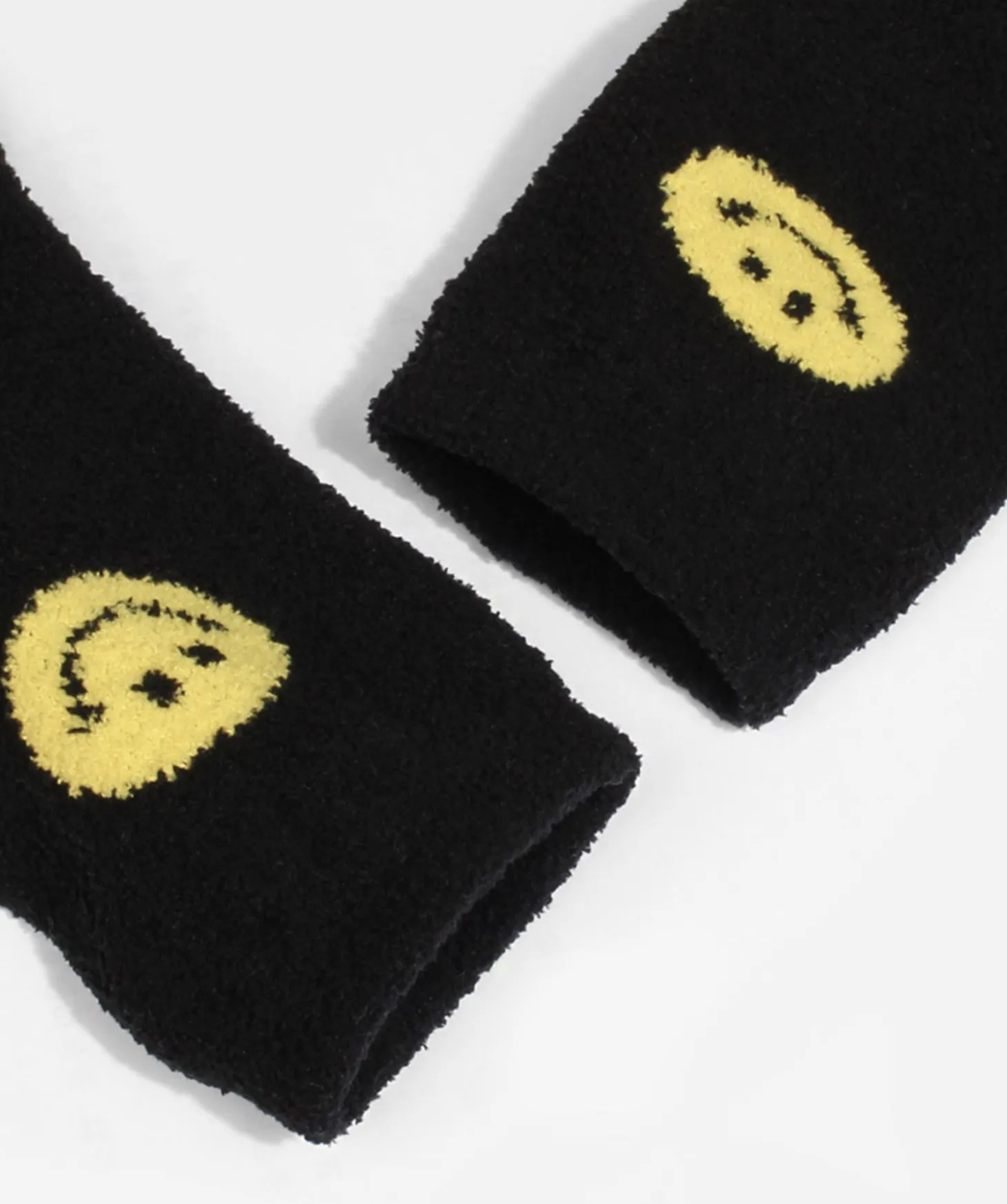 Smile Fluffy Micro Crew Women Socks
