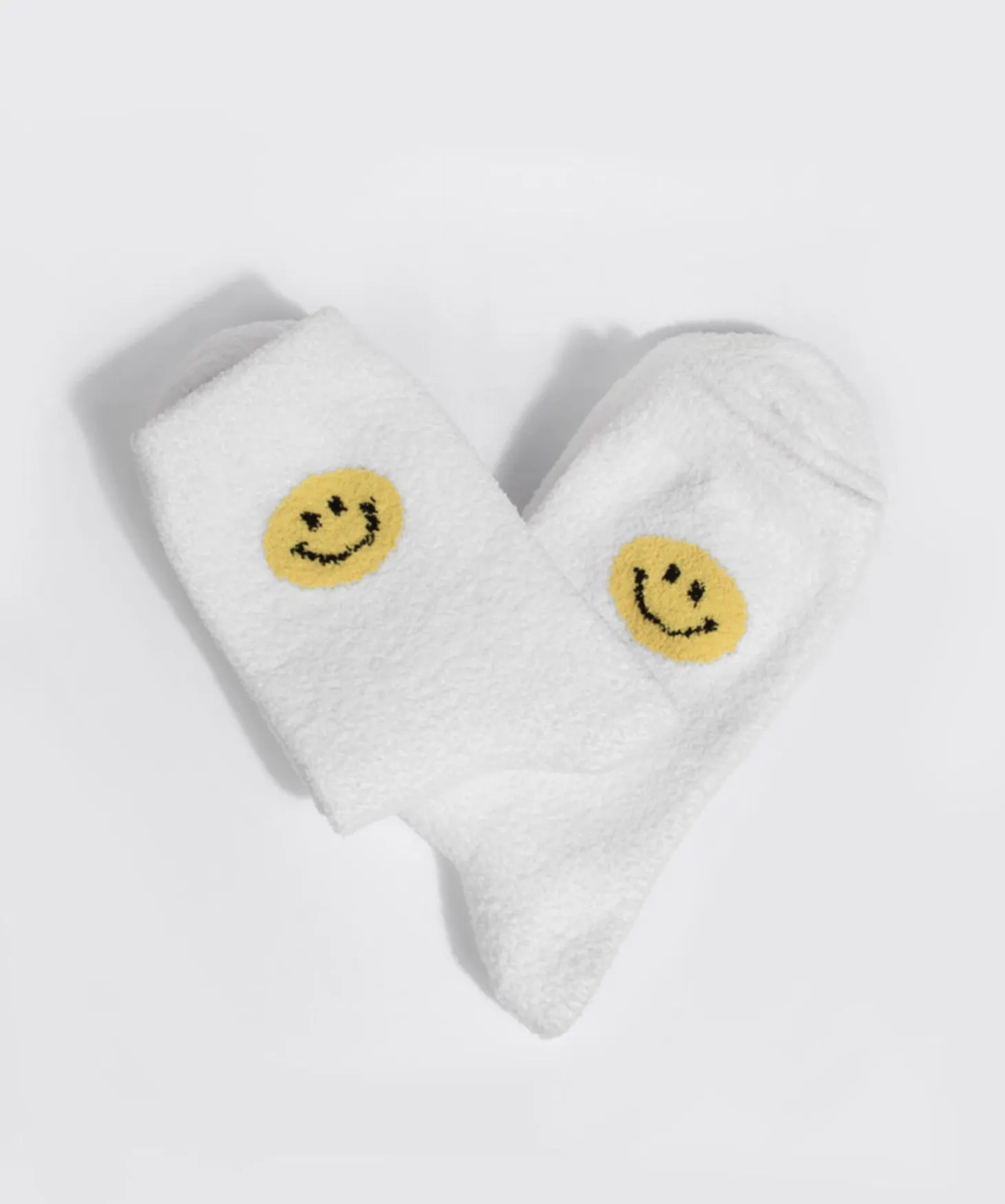 Smile Fluffy Micro Crew Women Socks