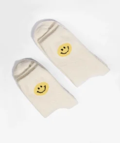 Smile Fluffy Micro Crew Women Socks
