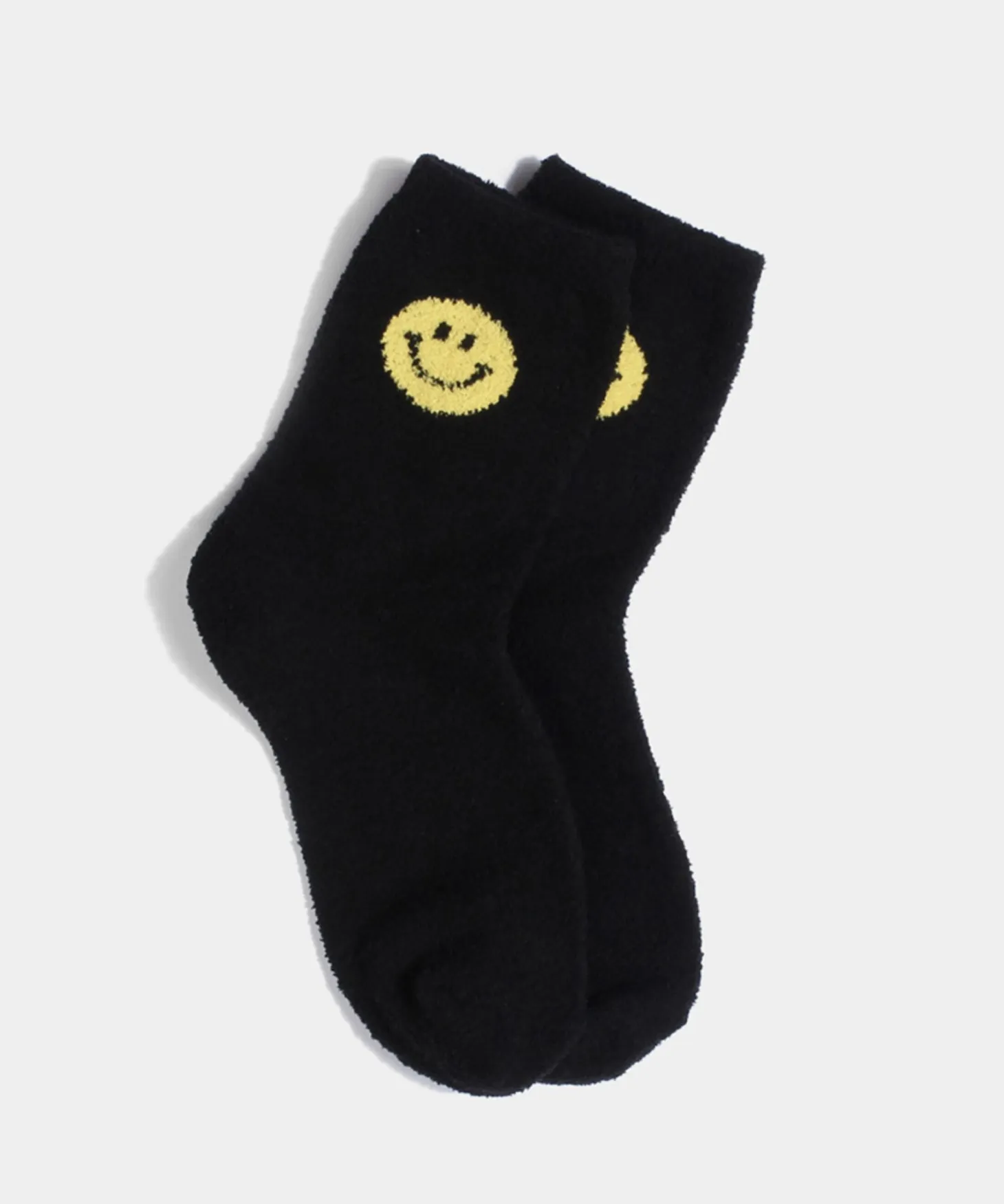 Smile Fluffy Micro Crew Women Socks