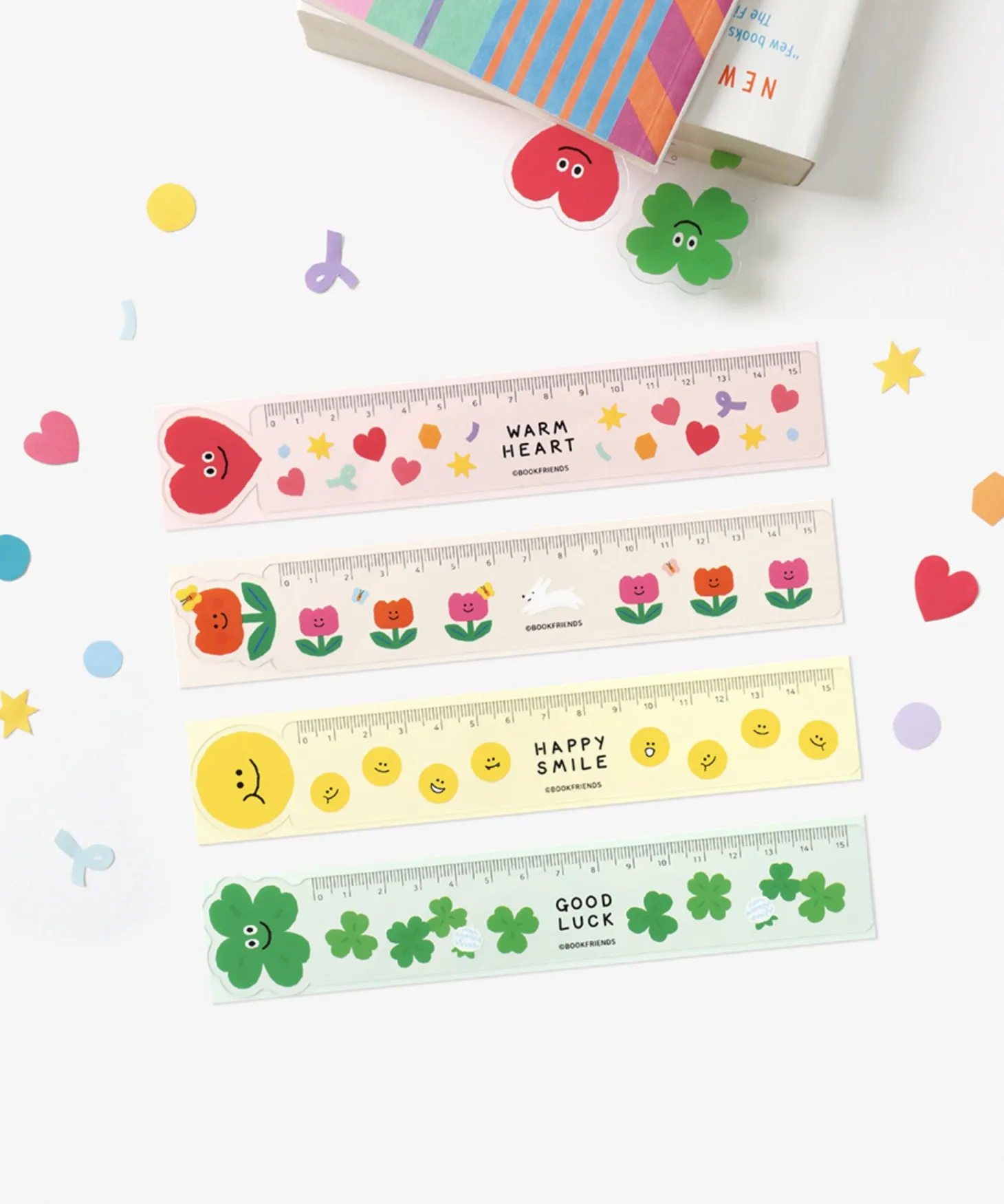 Smile Illustration Bookmark Ruler