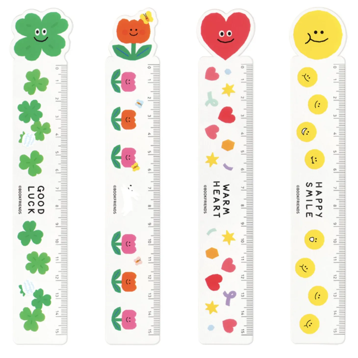 Smile Illustration Bookmark Ruler