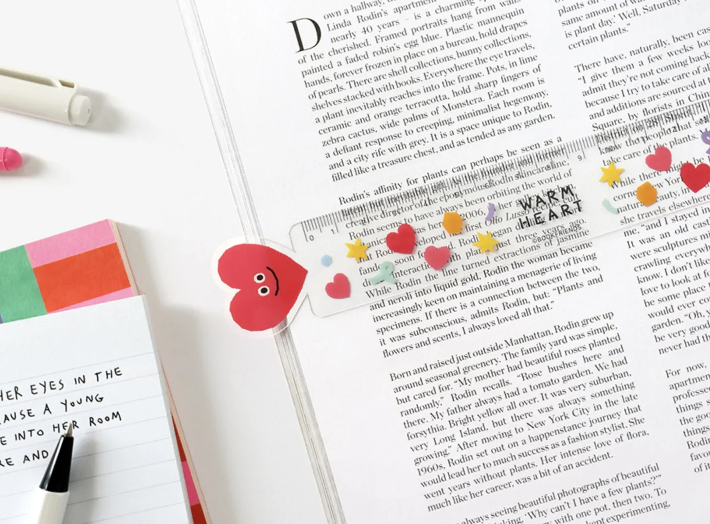 Smile Illustration Bookmark Ruler