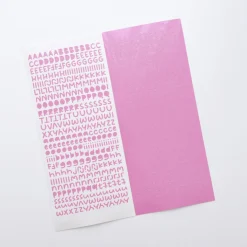 Smile Round Alphabet Slim Sticker