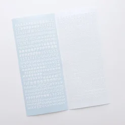 Smile Round Alphabet Slim Sticker