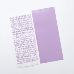 Smile Round Alphabet Slim Sticker