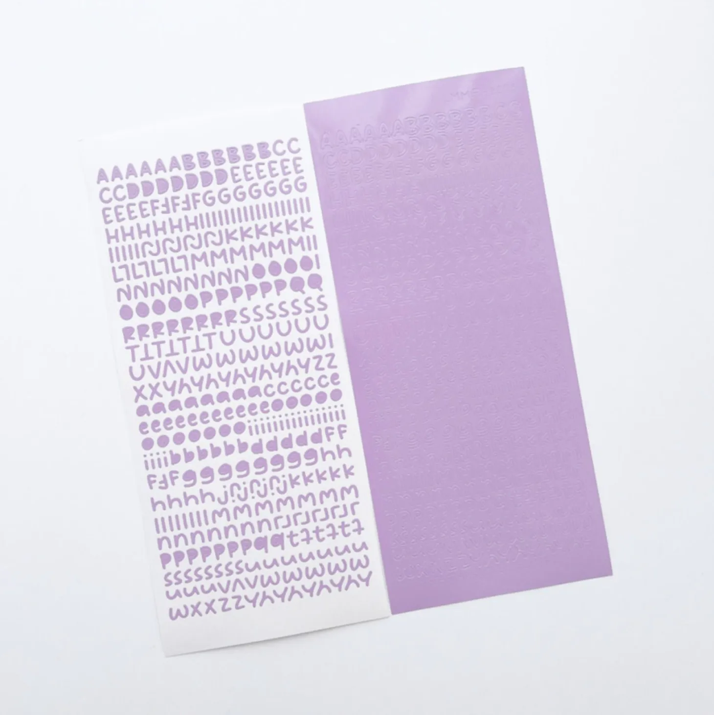 Smile Round Alphabet Slim Sticker