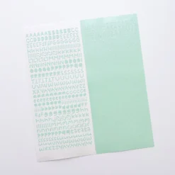 Smile Round Alphabet Slim Sticker