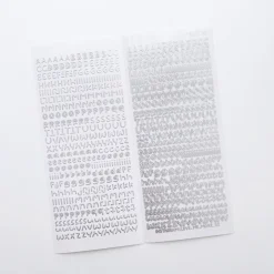 Smile Round Alphabet Slim Sticker