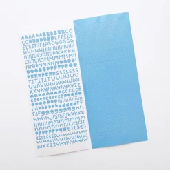 Smile Round Alphabet Slim Sticker