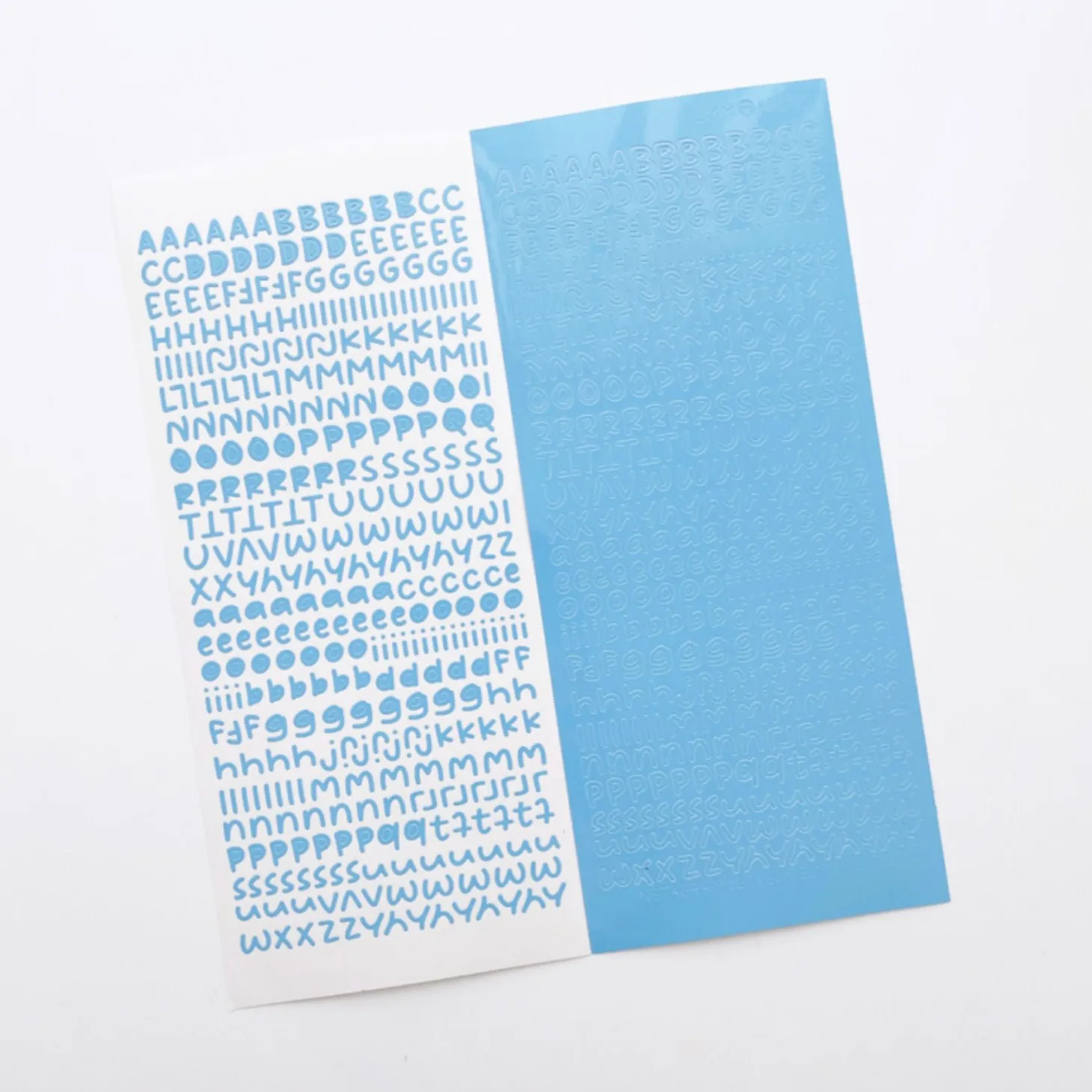 Smile Round Alphabet Slim Sticker