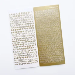 Smile Round Alphabet Slim Sticker