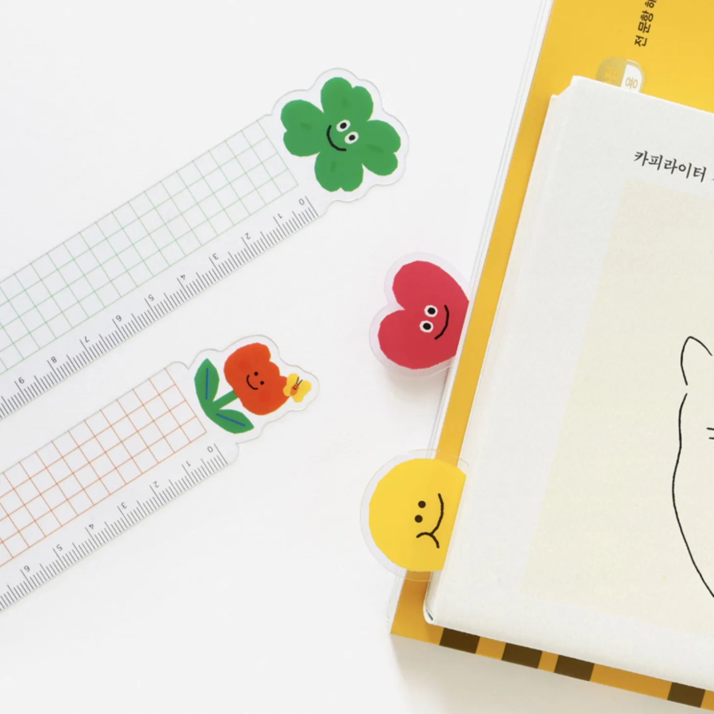 Smile Transparent Bookmark Ruler